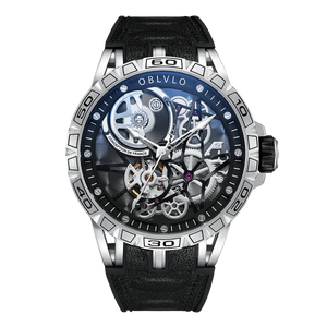 Best Affordable Oblvlo Luxury Automatic Skeleton Watches For Men