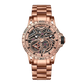 Best Affordable Luxury Automatic Rose Gold Skeleton Watches - OBLVLO LMQ