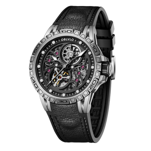 Oblvlo LMS YBB Series - Luxury Skeleton Automatic Watches For Men