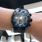 Best Affordable Reef Tiger Aurora Tank II Black PVD Mens Automatic Sport Watches