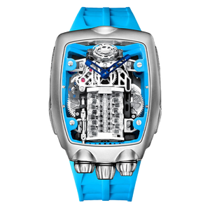 Luxury OBLVLO BG Racing Engine Series Unique Skeleton Automatic Mechanical Watch For Men