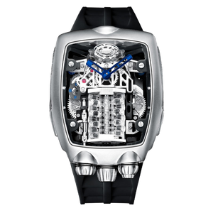 Luxury Men's Tonneau Automatic Tonneau Watch -  OBLVLO BG Racing Engine Series