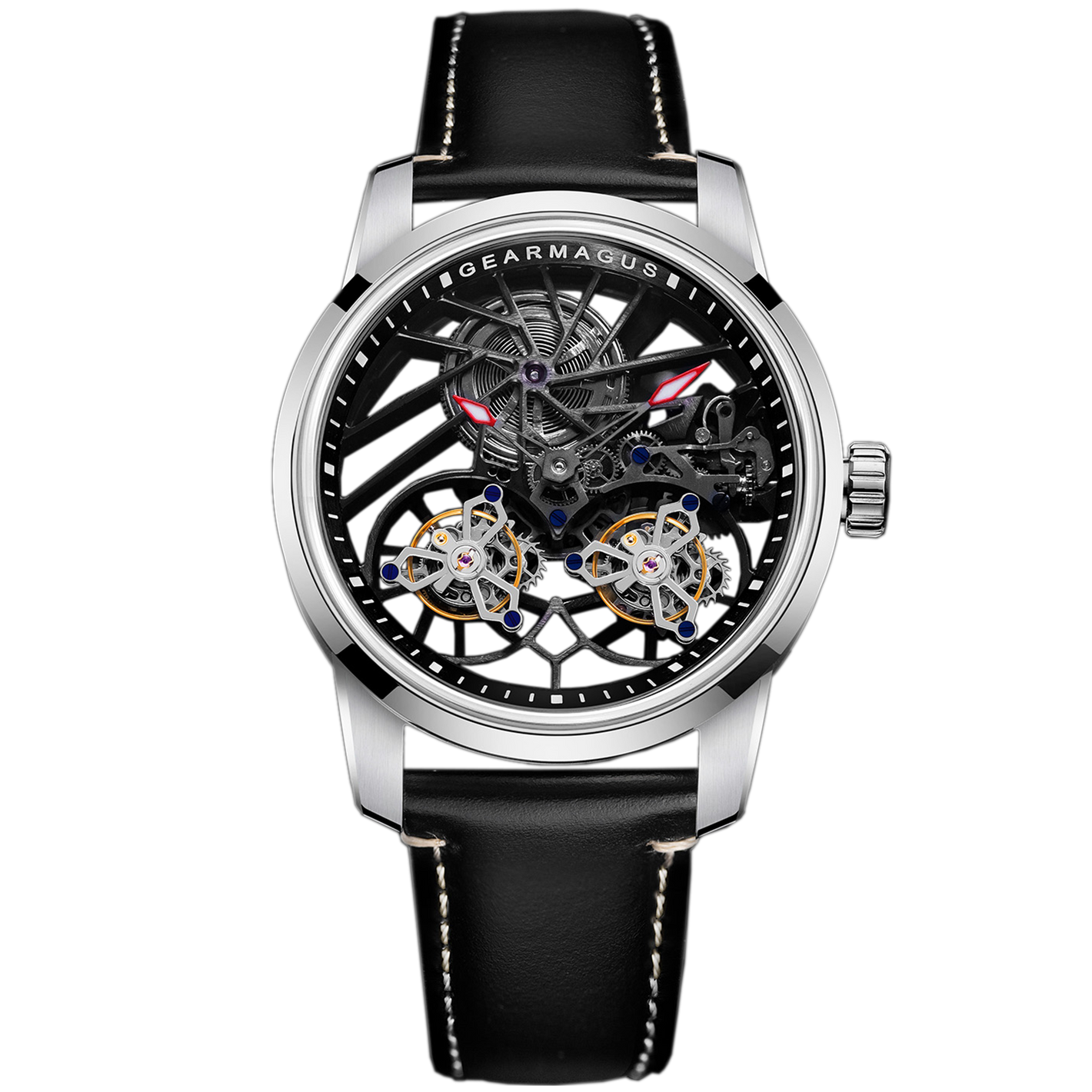 OBLVLO X GearMagus High end Luxury Double Tourbillon Watch For Men