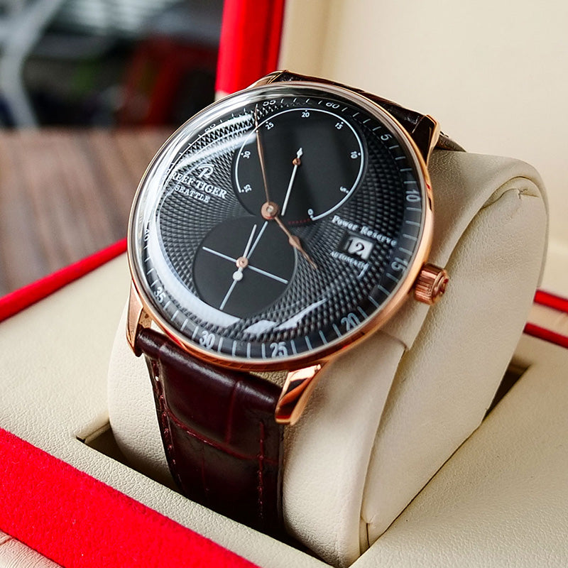 Luxury Rose Gold Men's Dress Watches from Reef Tiger Seattle Navy 1 Se