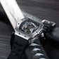 Affordable Silver Skeleton Chinese Dragon Automatic Watches - OBLVLO XM DRAGON Series