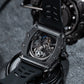 Cool OBLVLO XM FIG Series Luxury Skeleton Black PVD Automatic Watches for sale