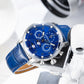 Luxury OBLVLO IM MUT-MP Men's Vintage Blue Dial & Moon Phase Automatic Watch