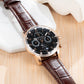 OBLVLO IM MUT-MP Classic Moon phase Luxury Rose Gold Mechanical Dress Watch