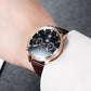 OBLVLO IM MUT-MP Classic Moon phase Luxury Rose Gold Mechanical Dress Watch