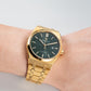 Affordable Luxury Yellow Gold Dress Automatic Watches Under $200 for Men - Royal Green OBLVLO TM-SIM