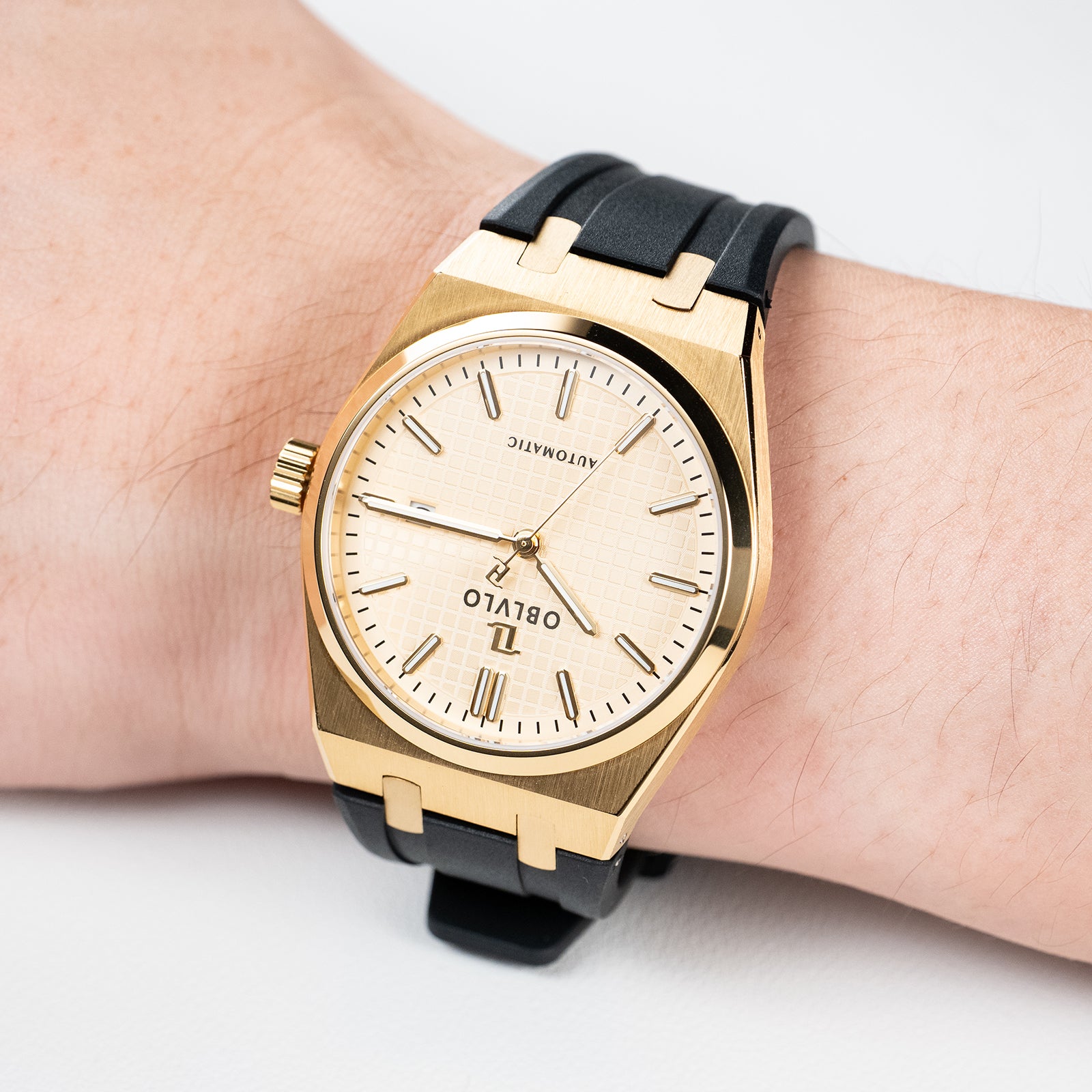 Top Affordable Luxury Yellow Gold Dress Watches for Men - OBLVLO TM-SI