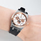 OBLVLO TM-MUT Mens Watch - Rose Gold Seagull Chronograph Automatic Watches for Men