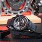 Affordable Luxury All Black OBLVLO BLM ROTOR Unique Rotary Engine Automatic Watches