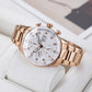 Affordable Luxury Men Pilot Chronograph Style Rose Gold Watches - Oblvlo Design IM-MU PWW