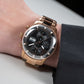 Affordable Luxury Rose Gold Chronograph Style Automatic Pilot Watch For Men - Oblvlo Design IM-MU PBB