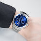 Luxury OBLVLO IM MUT-MP Men's Vintage Blue Dial & Moon Phase Style Automatic Watch