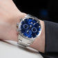 Luxury OBLVLO IM MUT-MP Men's Vintage Blue Dial & Moon Phase Style Automatic Watch