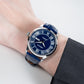 OBLVLO GC-SIM Blue Dial 41mm Roman Numerals Day Date Automatic Dress Watch