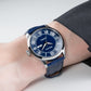 OBLVLO GC-SIM Blue Dial 41mm Roman Numerals Day Date Automatic Dress Watch