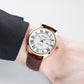 OBLVLO GC-SIM White Dial 41mm Rose Gold Roman Numerals Day Date Automatic Watch