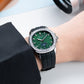 OBLVLO FM-SL-DD-D Affordable Luxury 39mm Green Dial Automatic Moon Phase Watch for Men