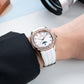 OBLVLO FM-SL-DD-D Rose Gold 39mm Square & White Dial Automatic Moonphase Business Wrist Watches