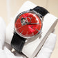 Classic Meets Modern OBLVLO NW Series 40mm Automatic Victory Red Color Partial Skeleton Dial Dress Watch
