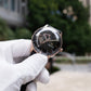 40mm Automatic Mens Watch With Black Partial Skeleton Dial & Black Band By OBLVLO NW Series