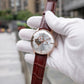 40mm Rose Gold Automatic Mens Watch With White Partial Skeleton Dial By OBLVLO NW Series