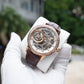 Affordable Luxury Rose Gold & Diamond Skeleton Tourbillon Watches For Men - Oblvlo Design VM-TB DPWW
