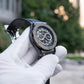 OBLVLO HM-GT - Men's Classic All Black Case & Dial with Date Miyato Automatic Movement Waterproof Watch