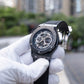 OBLVLO HM-GT - Men's Classic All Black Case & Dial with Date Miyato Automatic Movement Waterproof Watch