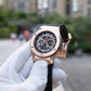 OBLVLO HM-GT - Mens Rose Gold Case Miyato Automatic Watch for Men with Date Luminous Fashion Wristwatch