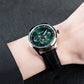OBLVLO WM 41mm Green Dial Men's Luxury Automatic Multi-Function Calendar Watch