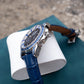 Best Affordable Luxury Blue Zirconia Bezel & Dial Men Moon Phase Style Dress Watch - OBLVLO GCM-MUT
