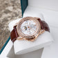 Luxury Rose Gold & Zirconia Bezel Multifunctional Mechanical Moon Phase Style Automatic Watches For Men - OBLVLO GCM-MUT