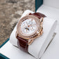Luxury Rose Gold & Zirconia Bezel Multifunctional Mechanical Moon Phase Style Automatic Watches For Men - OBLVLO GCM-MUT