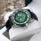 Luxury Green Zirconia Automatic Multifunctional Mechanical Moon Phase Style Watch - OBLVLO GCM-MUT