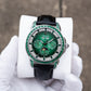 Luxury Green Zirconia Automatic Multifunctional Mechanical Moon Phase Style Watch - OBLVLO GCM-MUT