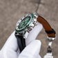 Luxury Green Zirconia Automatic Multifunctional Mechanical Moon Phase Style Watch - OBLVLO GCM-MUT