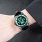 Luxury Green Zirconia Automatic Multifunctional Mechanical Moon Phase Style Watch - OBLVLO GCM-MUT