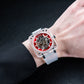 OBLVLO BRM Series - High Quality Red Dial & Full Sapphire Square Case Skeleton Automatic Watch