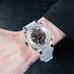 Affordable Luxury OBLVLO BRM Series Silver Dial & New Creative Full Sapphire Square Skeleton Automatic Watches