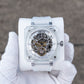 Affordable Luxury OBLVLO BRM Series Silver Dial & New Creative Full Sapphire Square Skeleton Automatic Watches