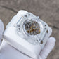 Affordable Luxury OBLVLO BRM Series Silver Dial & New Creative Full Sapphire Square Skeleton Automatic Watches