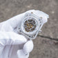 Affordable Luxury OBLVLO BRM Series Silver Dial & New Creative Full Sapphire Square Skeleton Automatic Watches