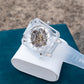 Affordable Luxury OBLVLO BRM Series Silver Dial & New Creative Full Sapphire Square Skeleton Automatic Watches