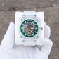Affordable Luxury OBLVLO BRM Series Green Dial & Full Sapphire Square Case Skeleton Automatic Watch