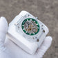 Affordable Luxury OBLVLO BRM Series Green Dial & Full Sapphire Square Case Skeleton Automatic Watch