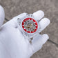 OBLVLO BRM Series - High Quality Red Dial & Full Sapphire Square Case Skeleton Automatic Watch
